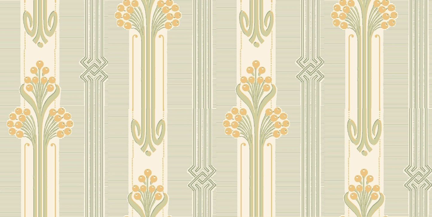 Sample - Nergarden Wallpaper - Green/Yellow