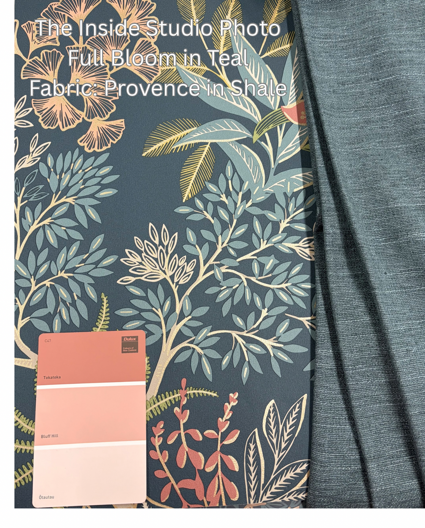 Full Bloom Wallpaper - Teal