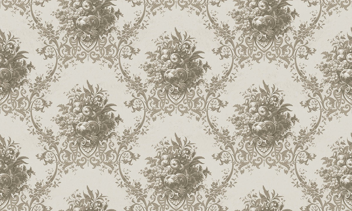 Paradise Medallion - Custom Sized Wallpaper Mural (per m2) - Beige