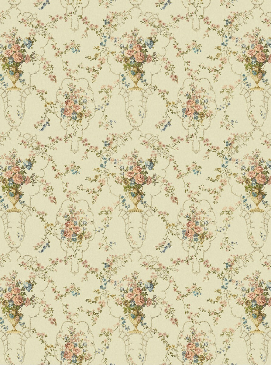 Sample - Rose Antique - Custom Sized Wallpaper Mural (per m2) - Warm Multi