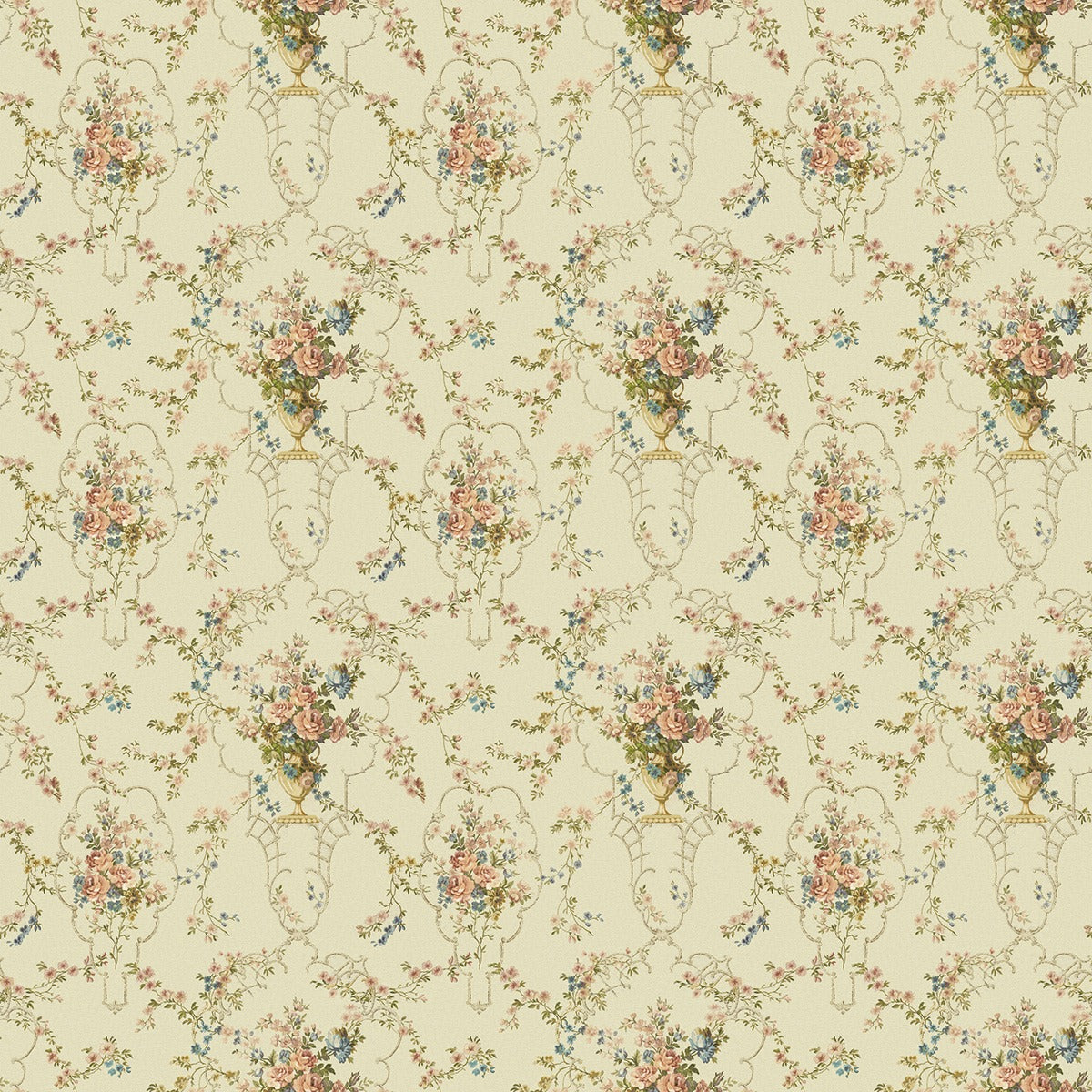 Rose Antique - Custom Sized Wallpaper Mural (per m2) - Warm Multi