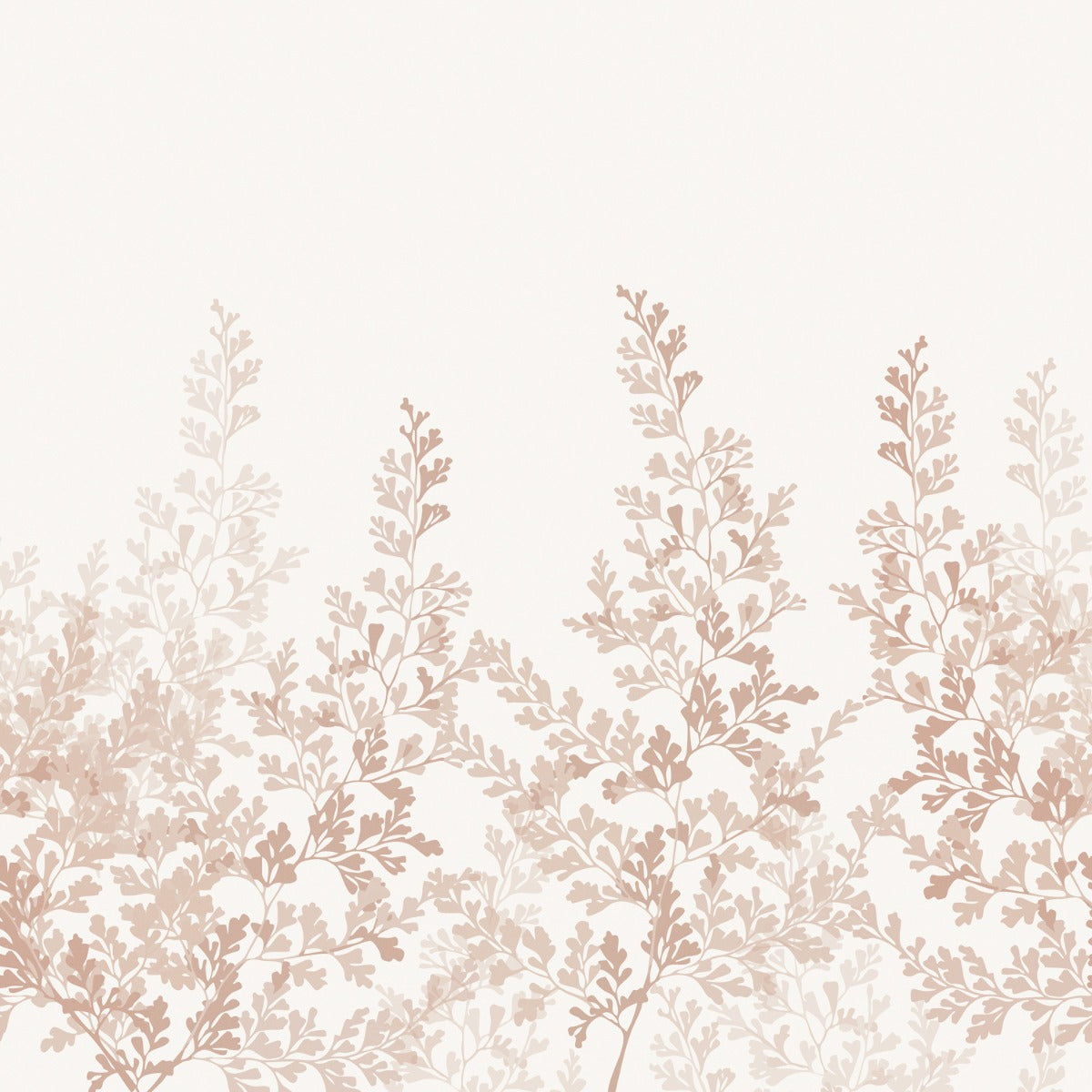 Sample - Summer Leaf - Custom Sized Wallpaper Mural (per m2) - Warm Red