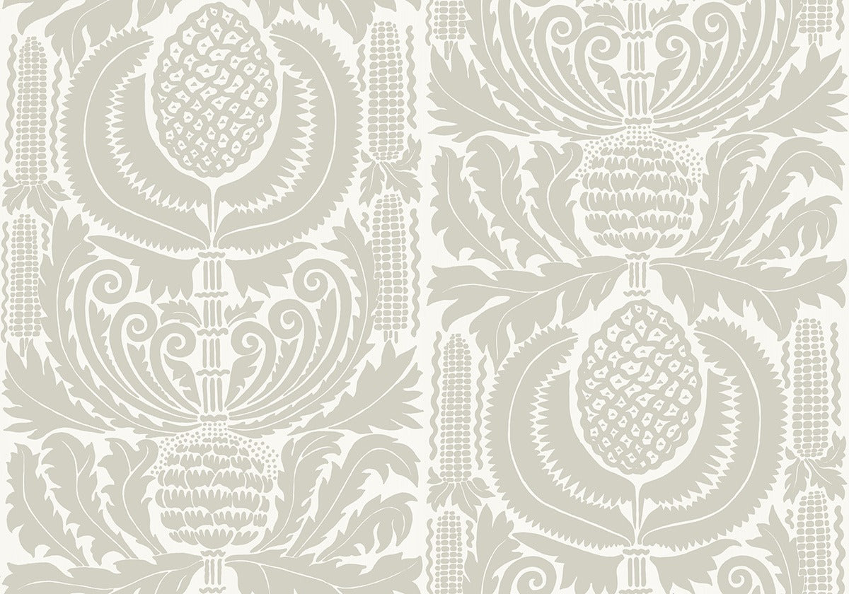 Sample - Zappa - Custom Sized Wallpaper Mural (per m2) - White