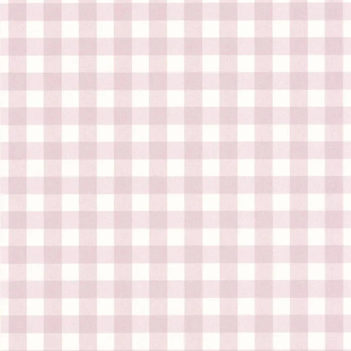 Sample - Victoria Gingham Wallpaper - Parme