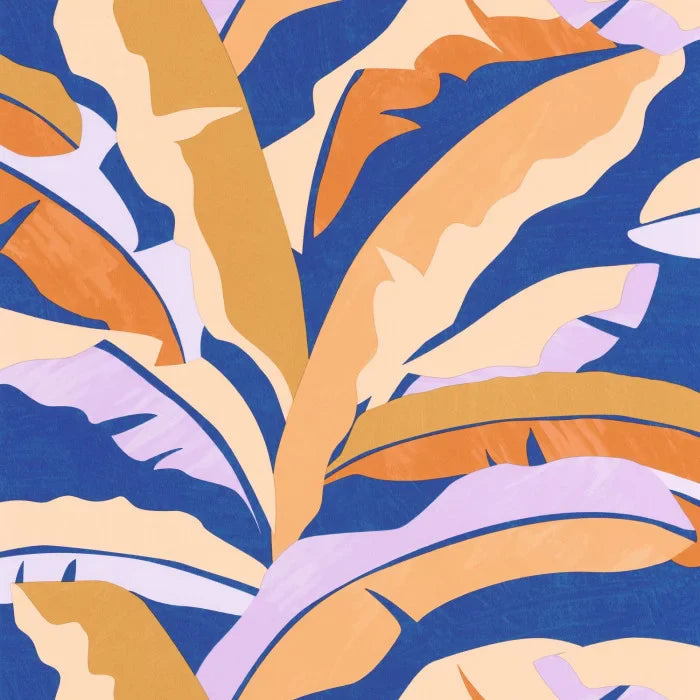 Sample - Ampleur Wallpaper - Bleu Roi Corail