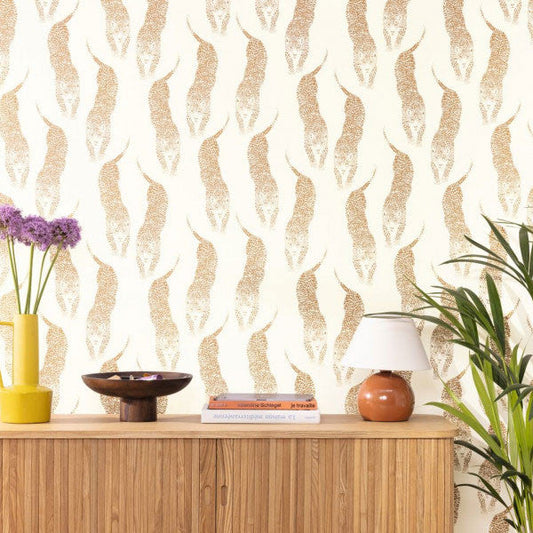 Panthera Wallpaper - White Gold