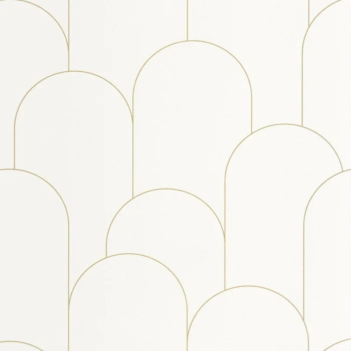 Sample - Ornament Wallpaper - Blanc dore