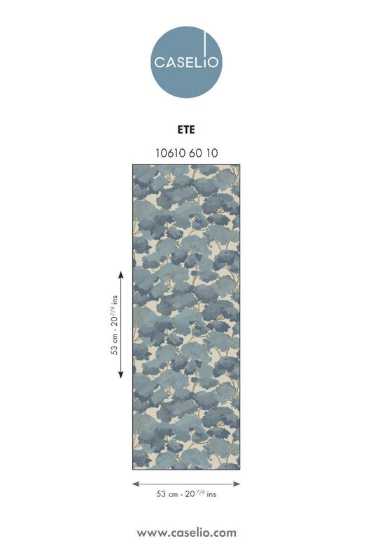 Ete Summer- Tree Tops Wallpaper - Blue