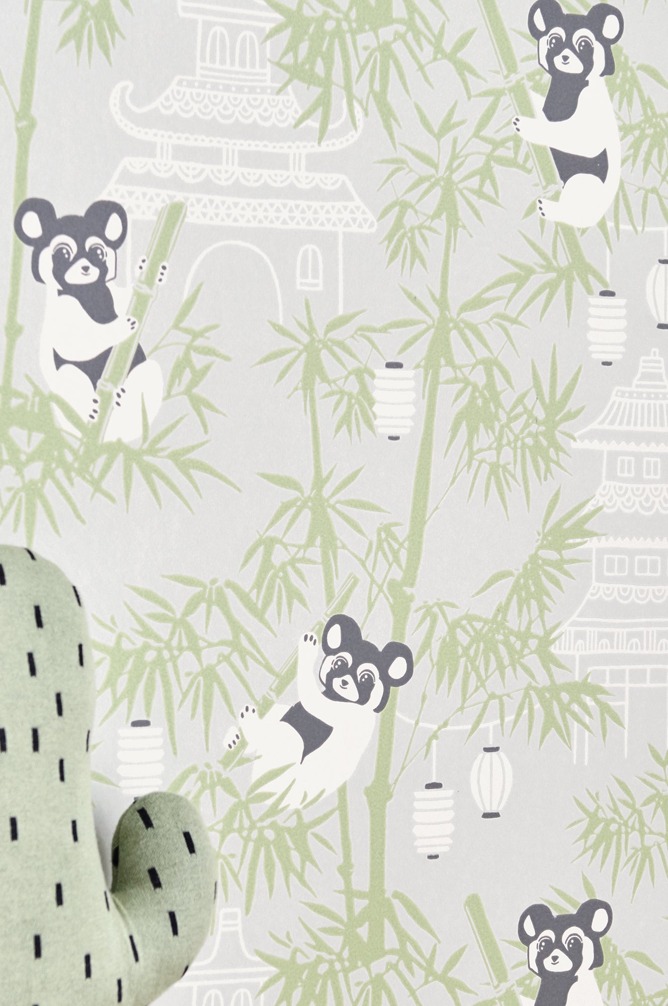 Sample - Bambu Wallpaper - Grey