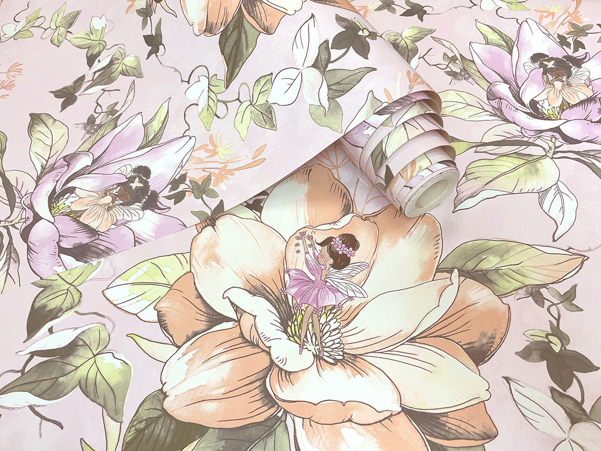 Floral Fairy Wallpaper - Pink - Last 3 Rolls
