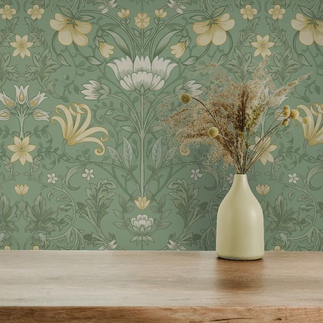 Emiliana Wallpaper - Green