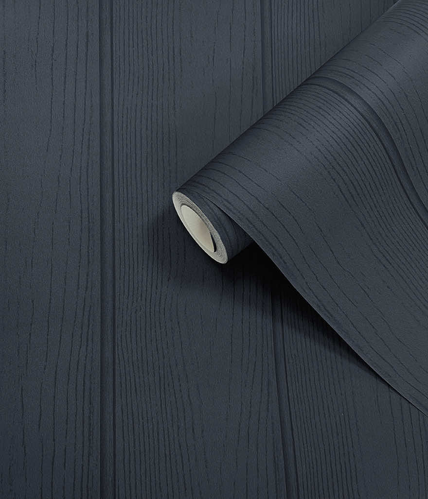 Tongue & Groove – Wood Panel Wallpaper – Navy