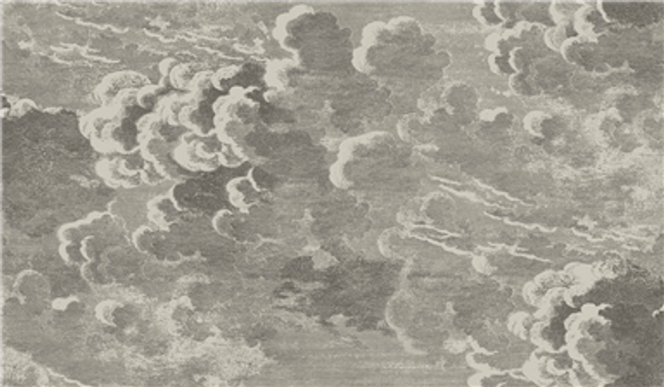Nuvolette Wallpaper (2-Roll Set) - Cole and Sons - Sepia A+B Rolls