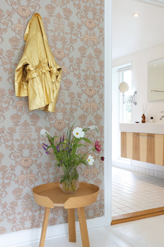 Cheri Spritz Wallpaper - Vintage Blue Green
