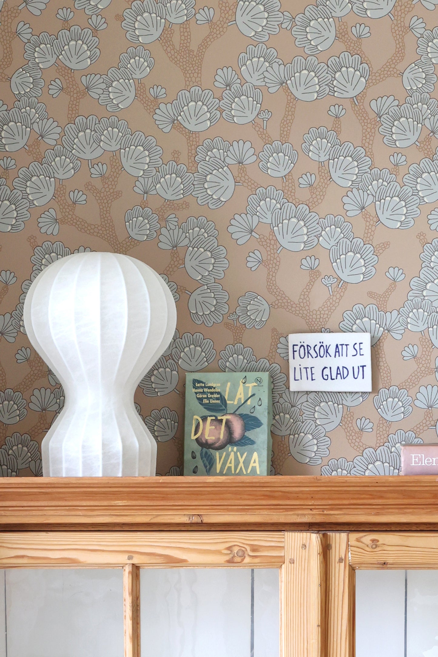 Sample - Beachy Breeze Wallpaper - Milky Coconut Brown