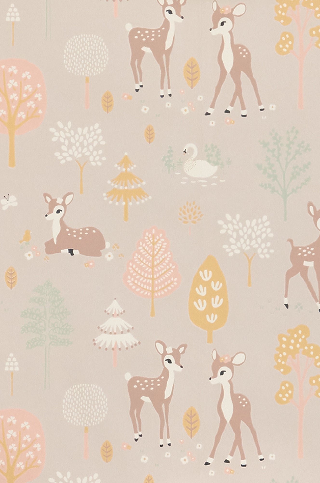 Sample - Golden Woods Wallpaper - Dusty Lilac