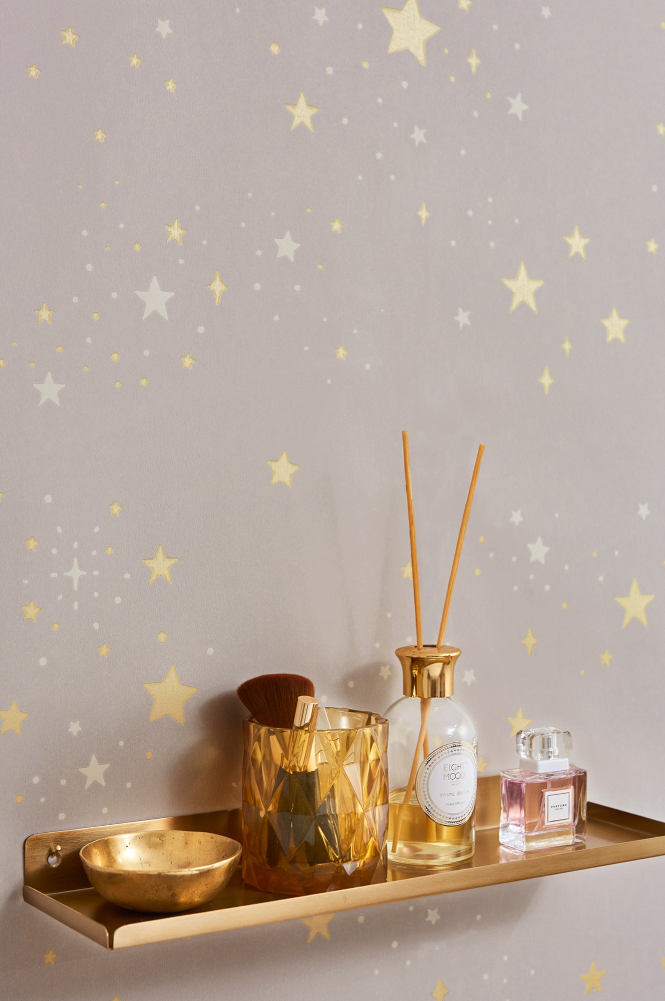 Twinkle Wallpaper - Dusty Lilac