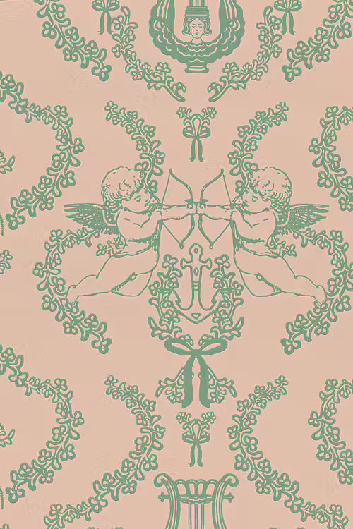 Flame of Love Wallpaper – Heavenly Pink pattern