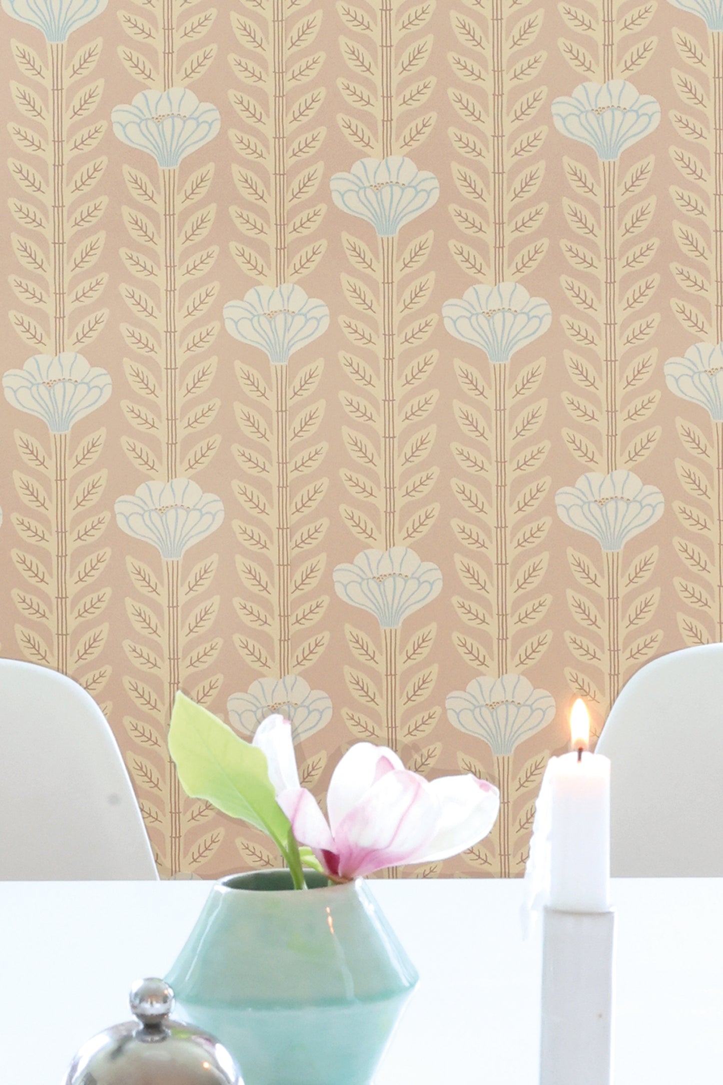 Sample - Caipirinha Wallpaper - Coral Blush