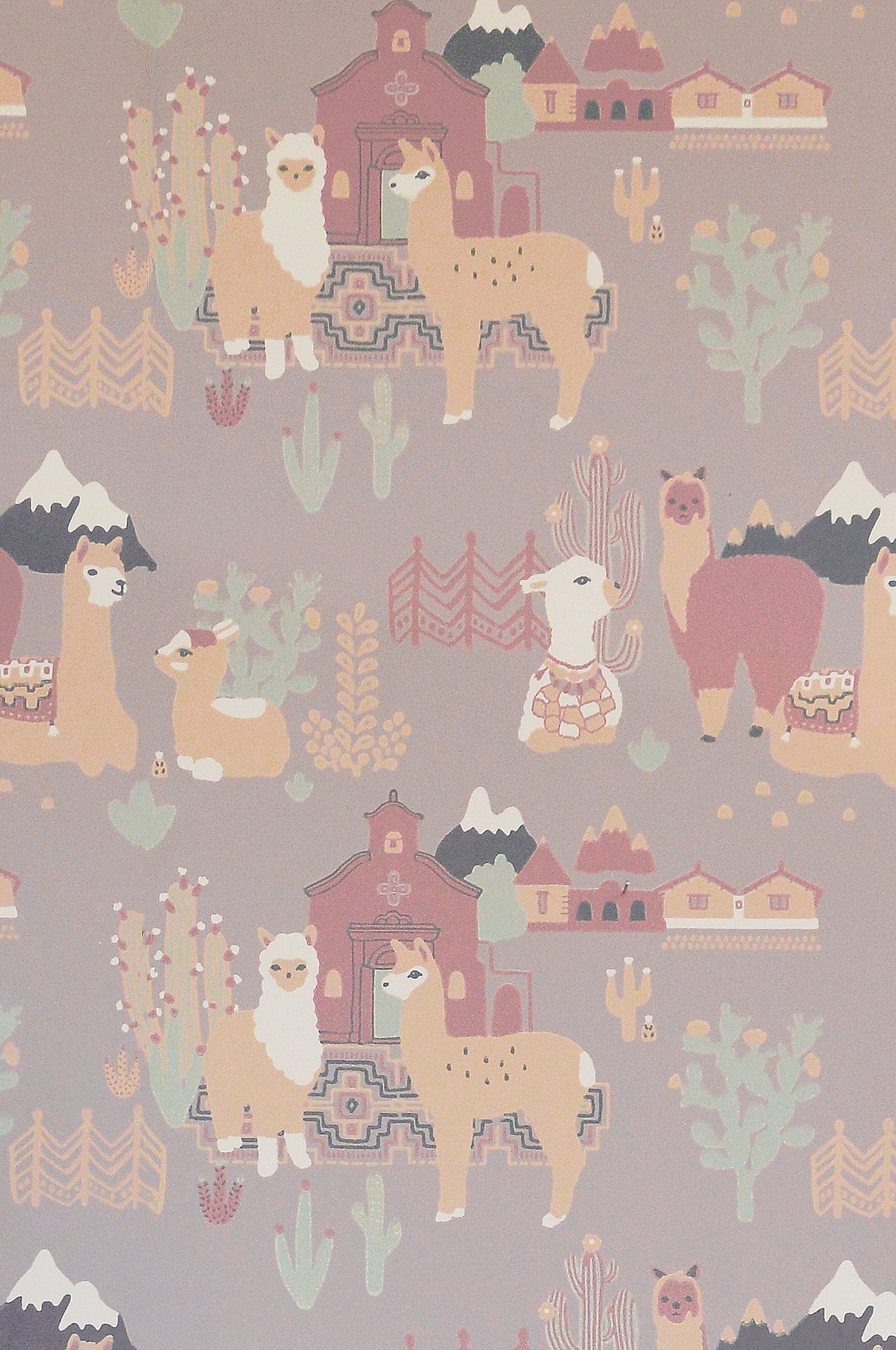 Sample - Lama Lama Wallpaper - Lilac