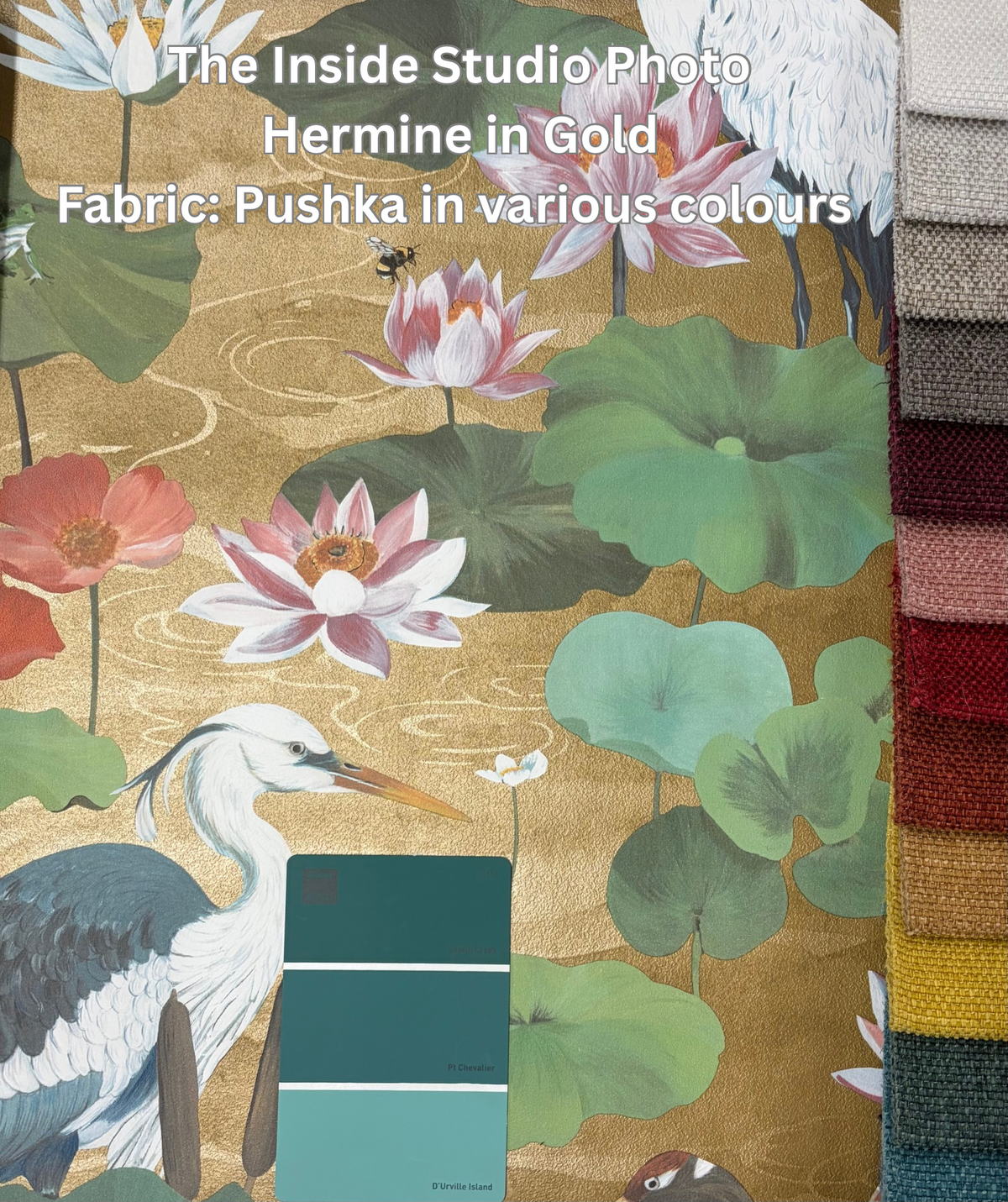 Hermine – Koi Pond Wallpaper – Gold