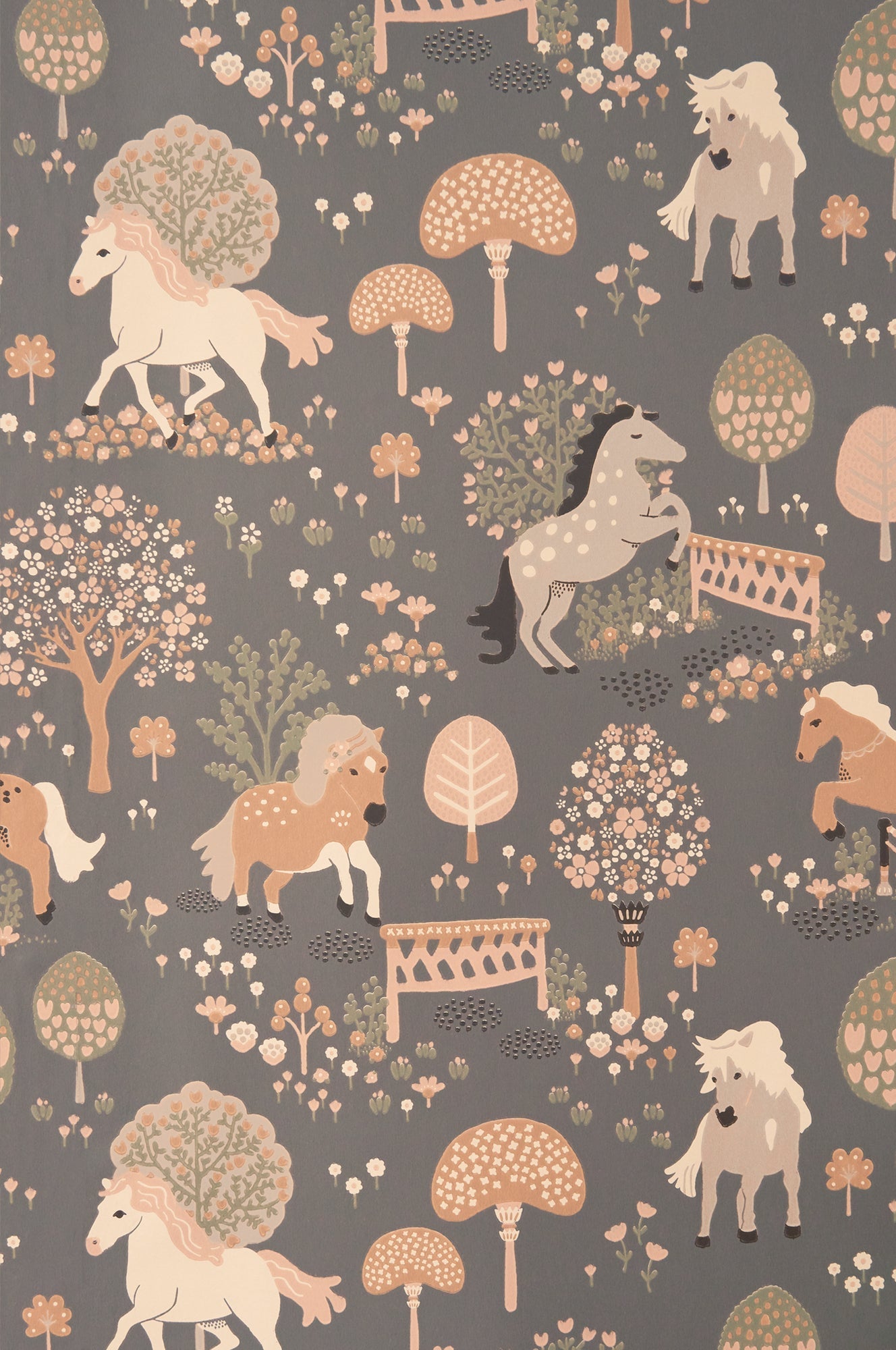 Sample - My Sweet Pony Wallpaper - Dusky Blue