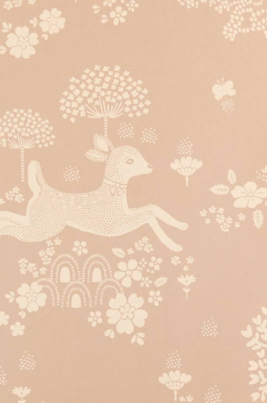 Summer Fields Wallpaper - Dusty Pink