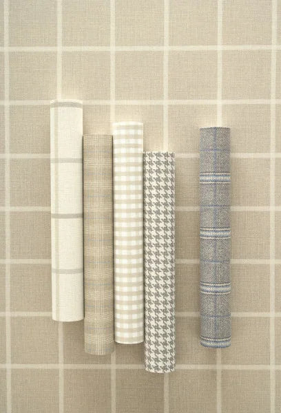 Flax - Plain Wallpaper - Burgundy