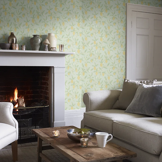 Lemon Tree by Morris Wallpaper - Sage
