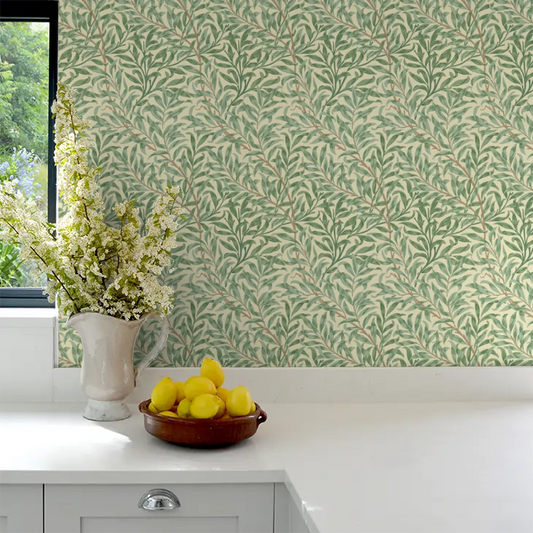 Willow Boughs Wallpaper - Morris - Green