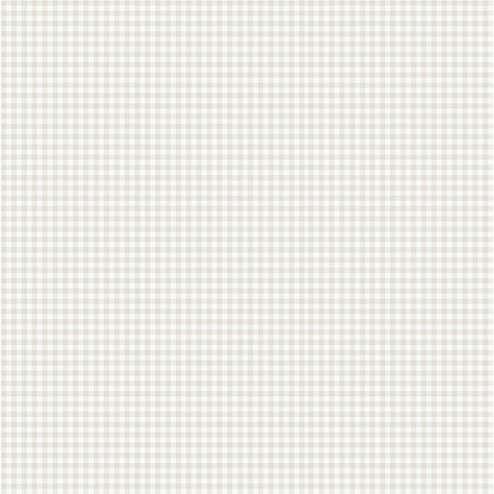 Sample - Lotta Gingham Wallpaper - White
