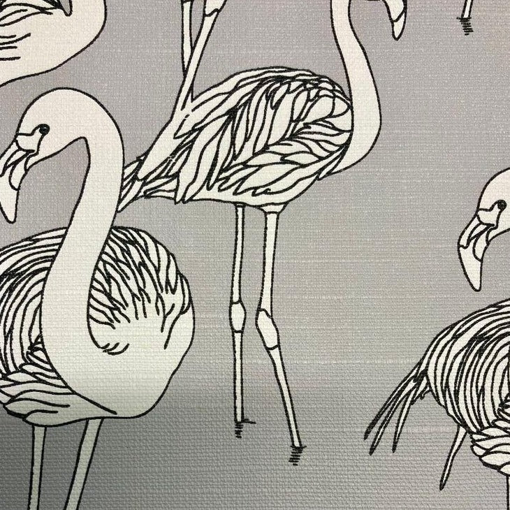 Deco Flamingo Wallpaper - Super Wide - Spiral Staircase