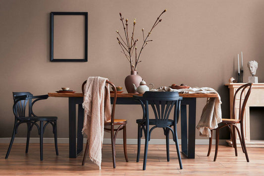 Solid Textured Wallpaper - House of Turnowsky - Brown
