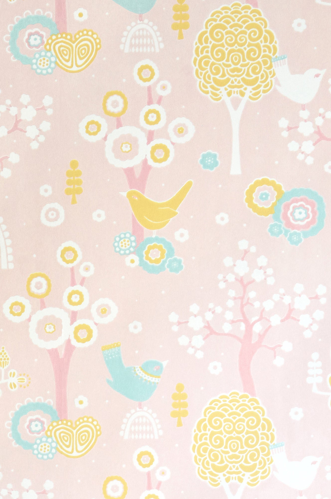 Sample - Cherry Valley Wallpaper - Pink