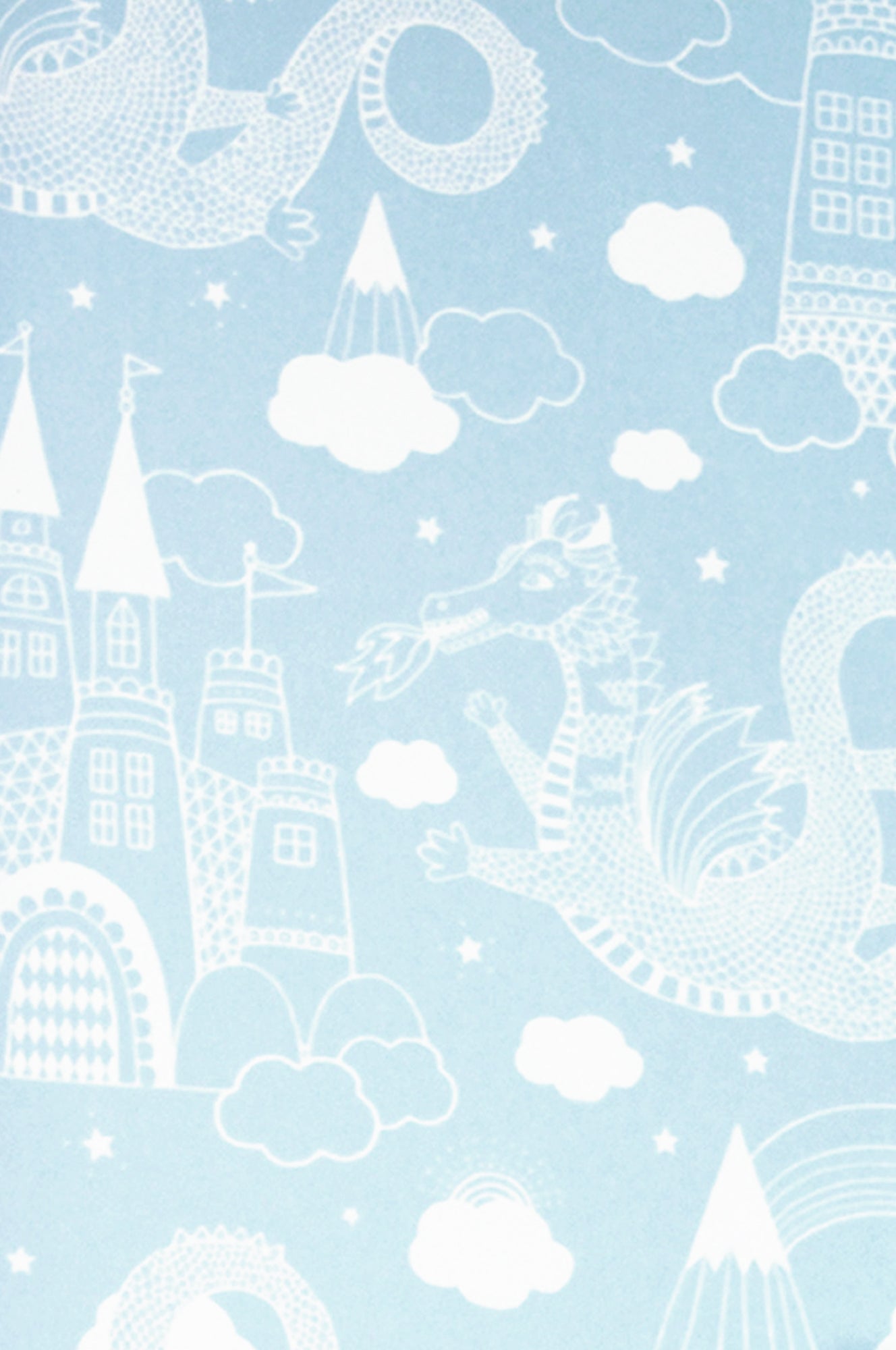 Sample - Dragon Sky Wallpaper - Light Blue
