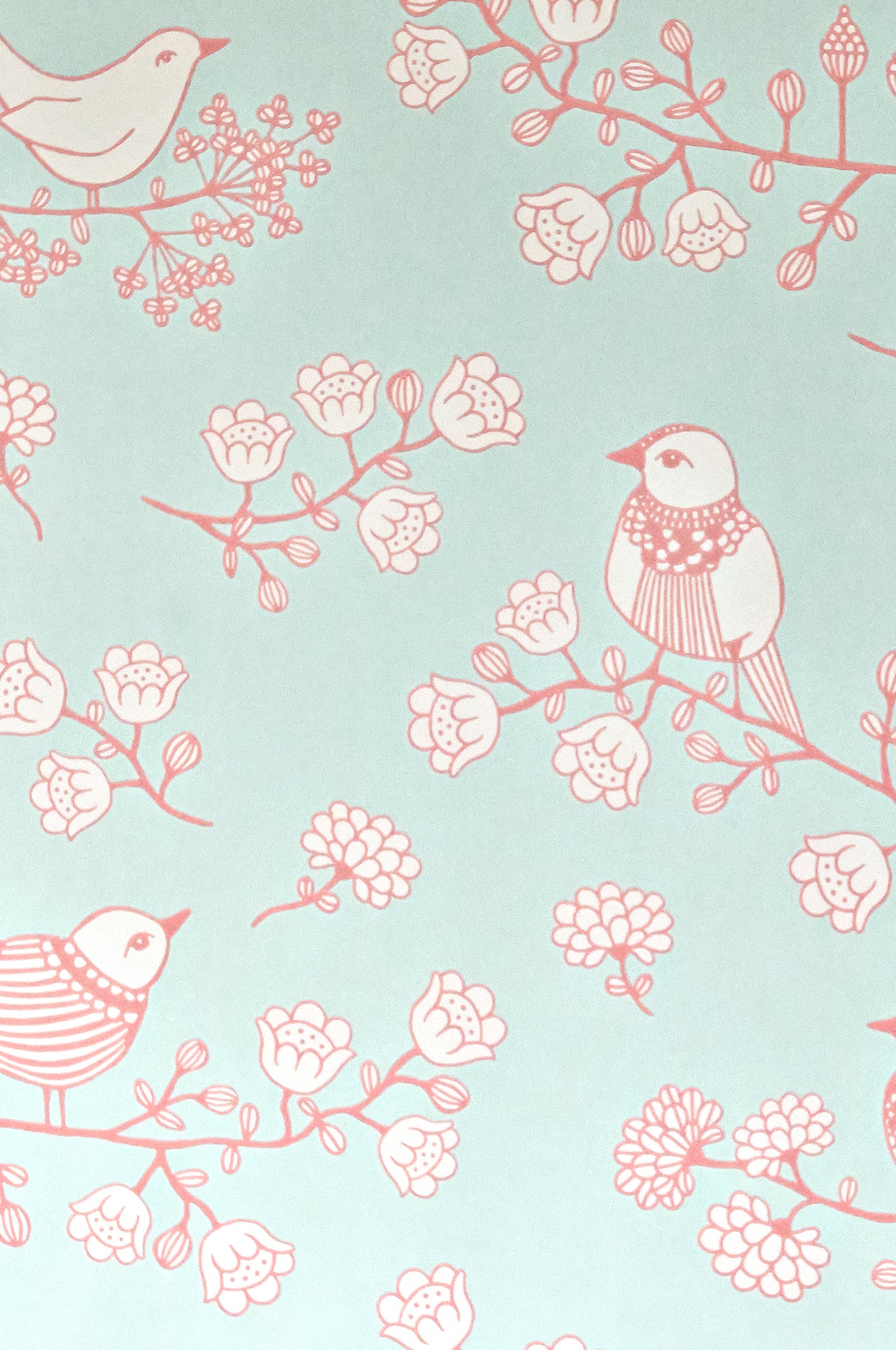 Sample - Sugar Tree Wallpaper - Turquoise