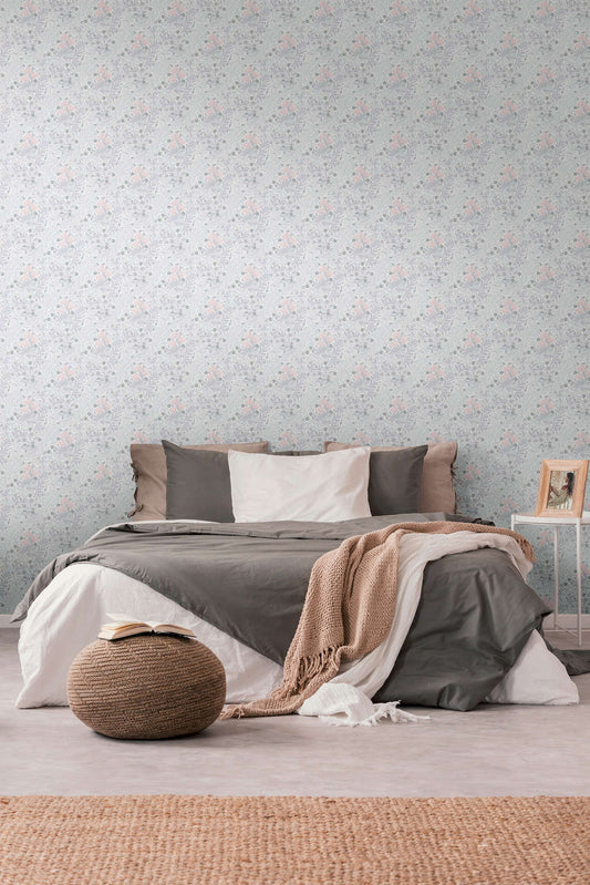 Antique Floral Trails Wallpaper Online NZ | The Inside - Grey