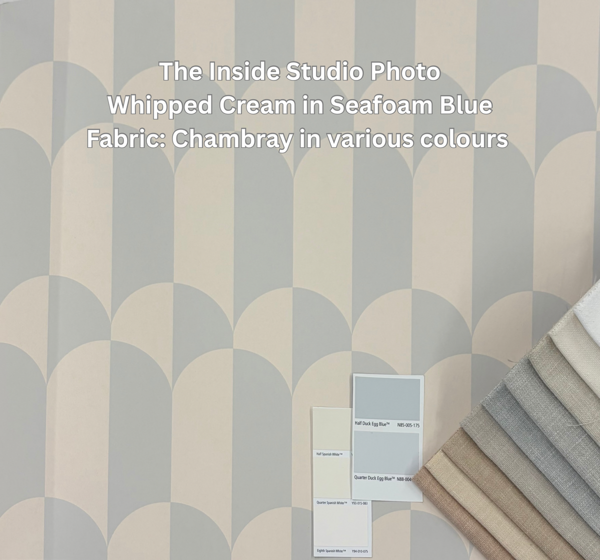 Whipped Cream Wallpaper - Seafoam Blue