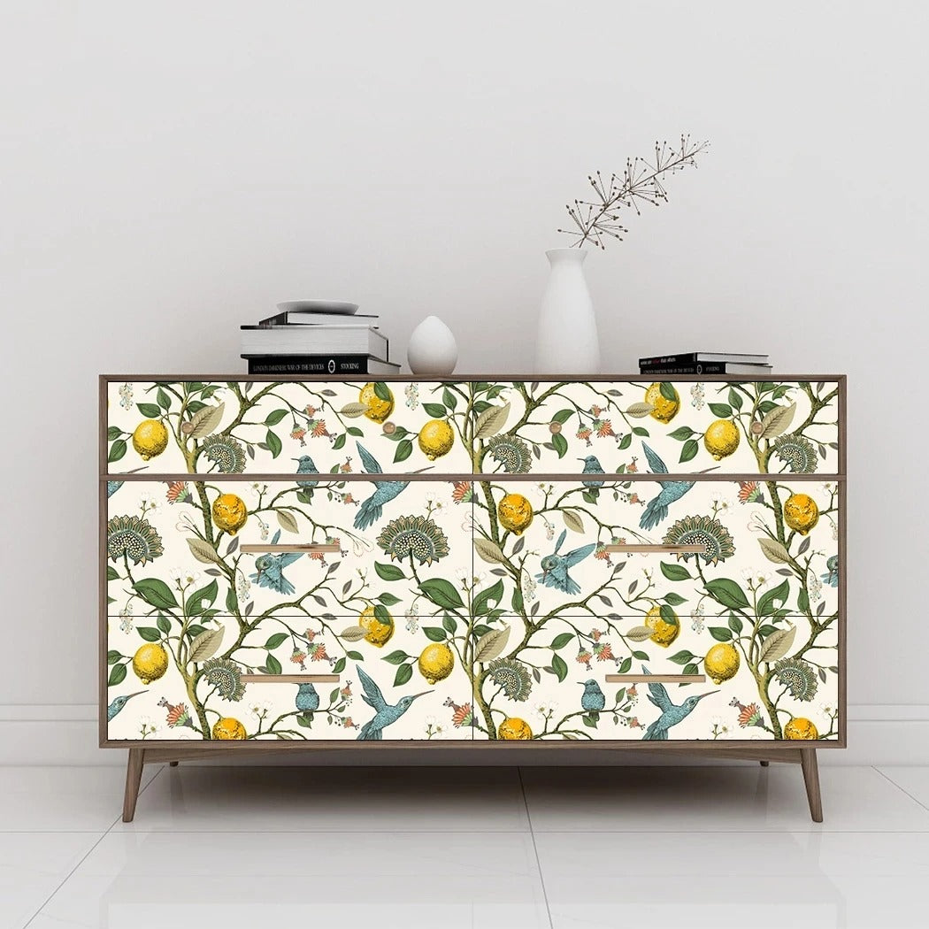 Sample - Lemon Hummingbird Wallpaper