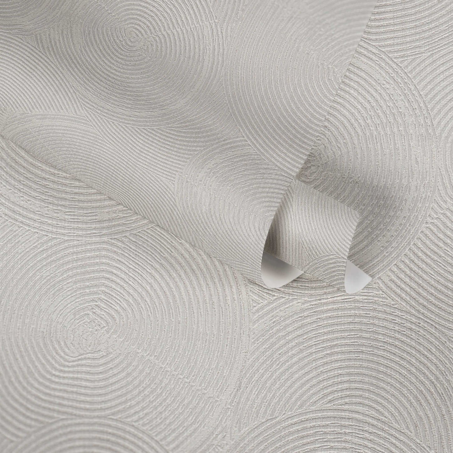 Capetown Clay Wallpaper - Grey + Metallic White