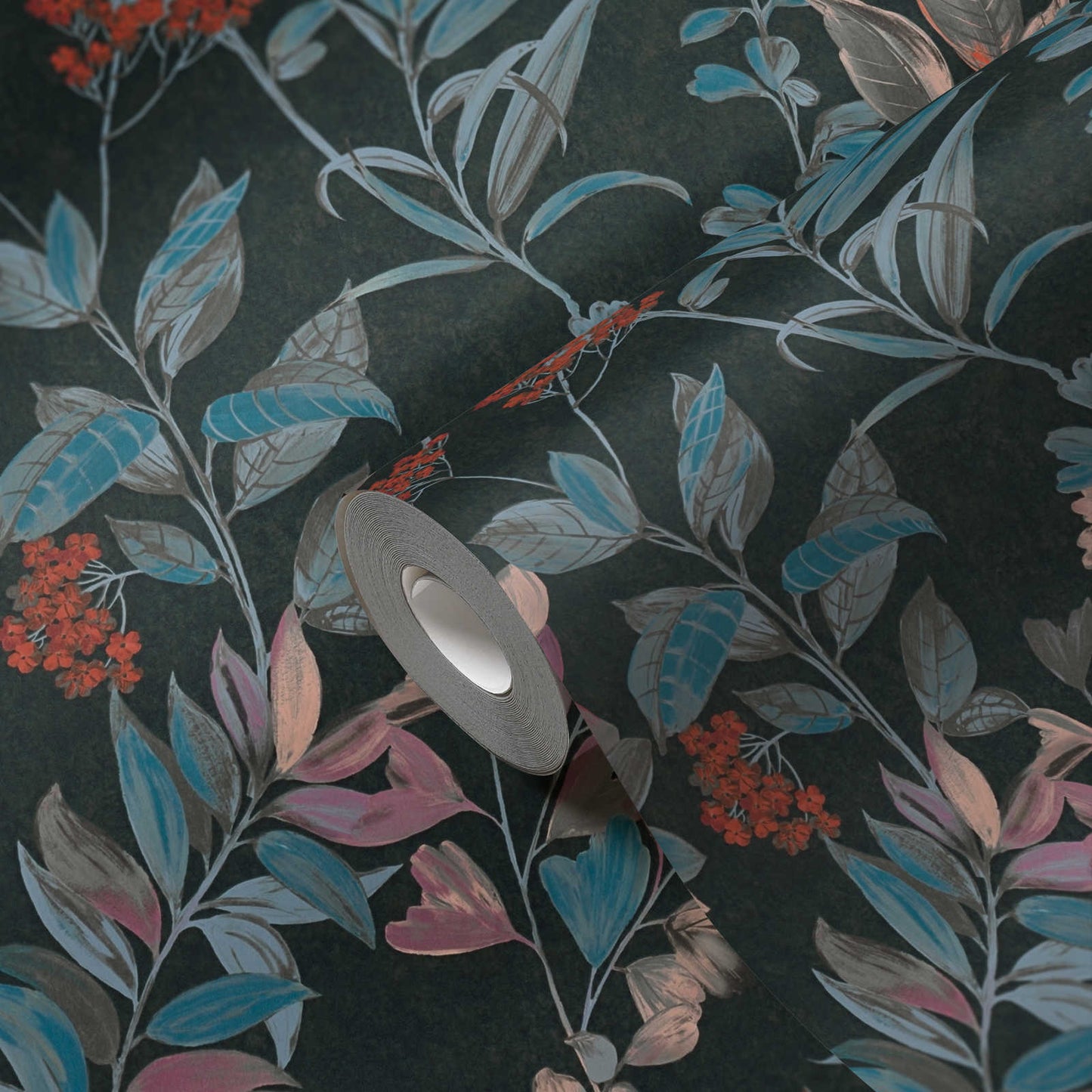 Sample - Meadow Whisper - Architects Wallpaper - Multi Black