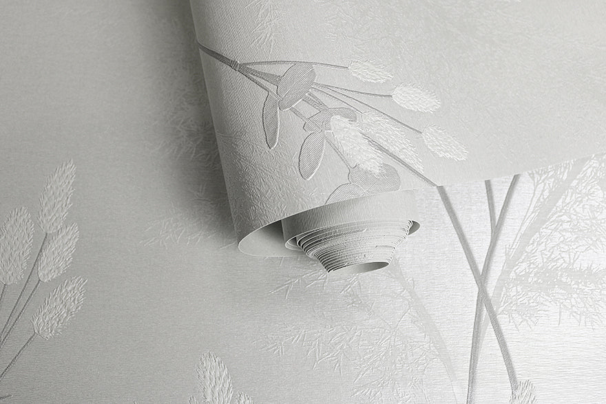 Amarante - Textured Wallapaper - Grey