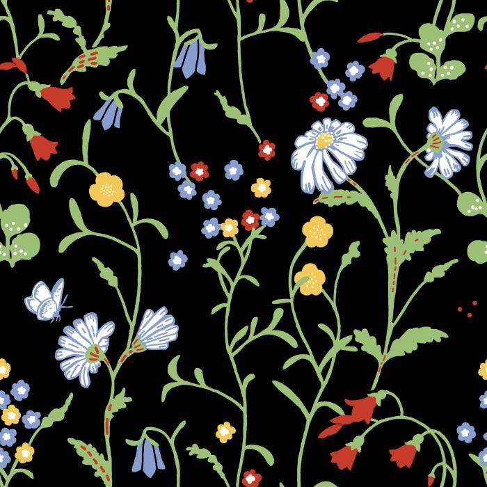Sample - Midsommar Wallpaper - Black