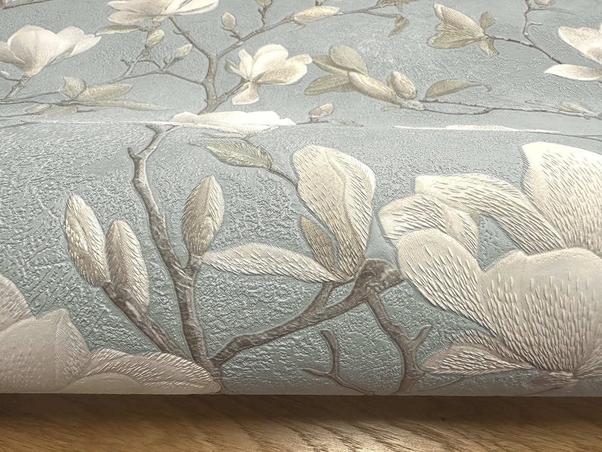 Petalina Textured Wallpaper - Blue