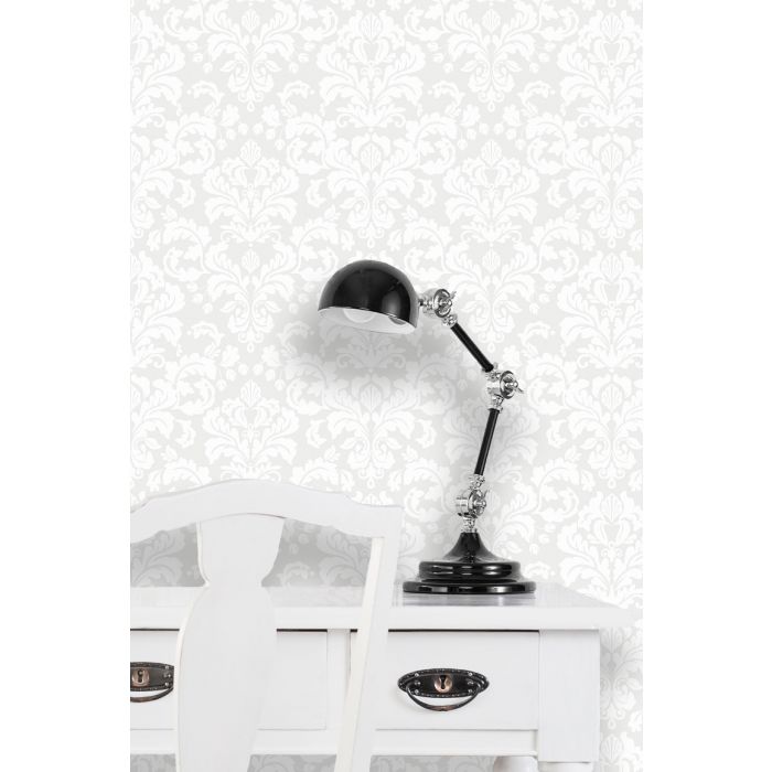 Satin Wallpaper - White - Discontinuing - Sold Out