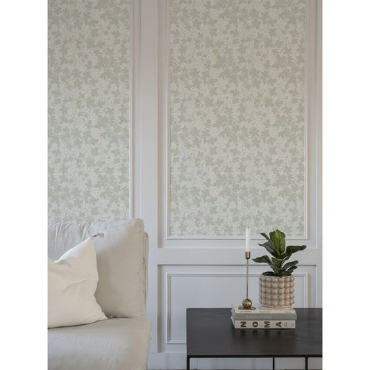 Vinbarsblad Wallpaper - Green - Discontinuing