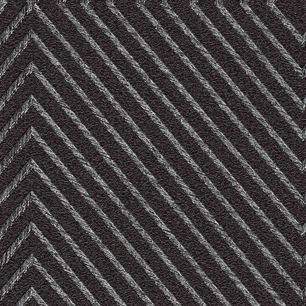 Metropolitan Grid - Abstract Vinyl Wallpaper - Black - Discontinuing