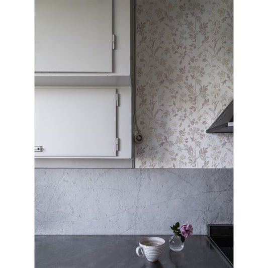 Juni Scandinavian Wallpaper - Beige/White - Discontinuing