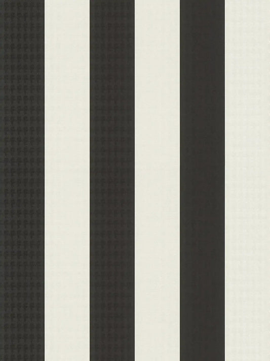 Timeless Stripes Heavy Weight Vinyl Wallpaper - Black and White - Discontinuing