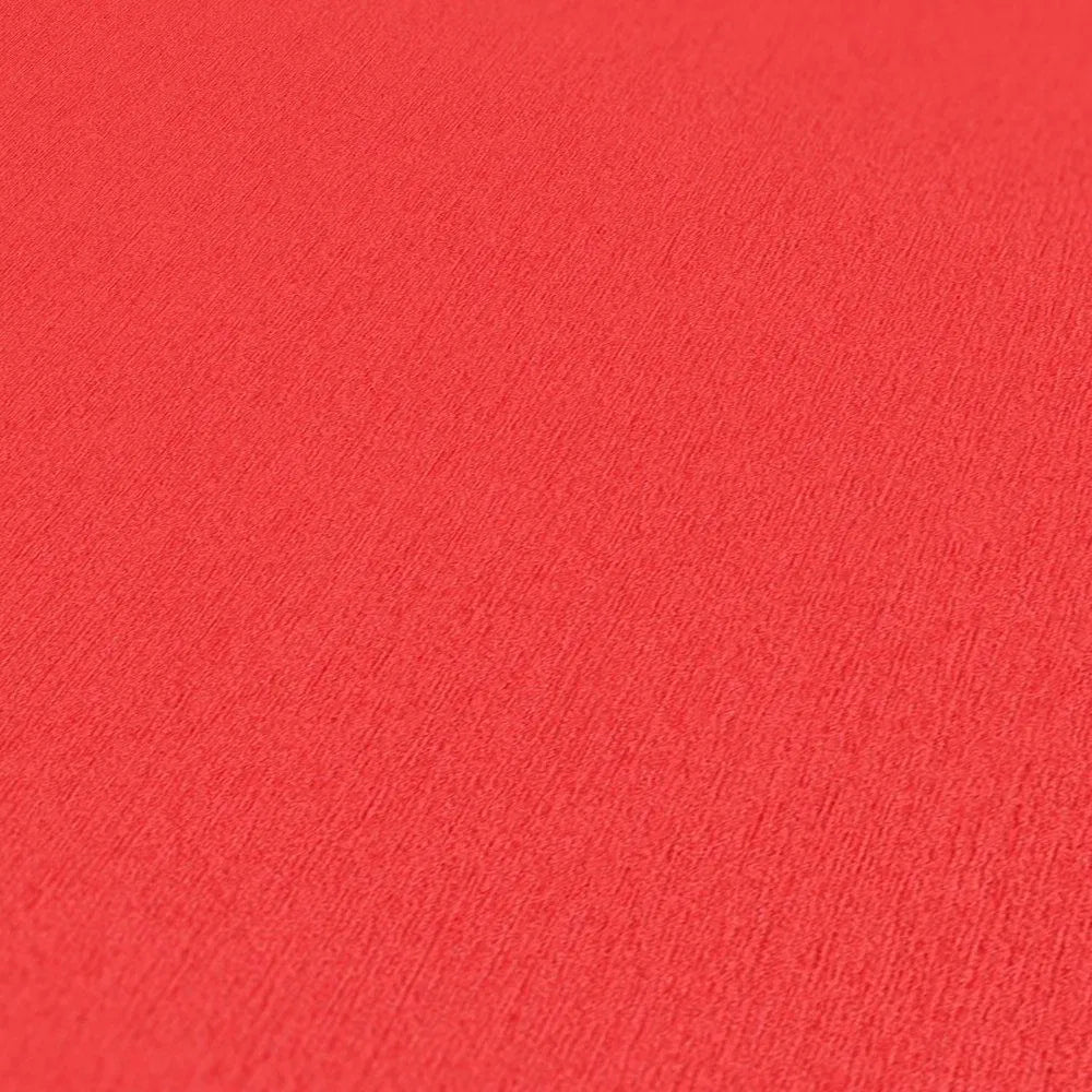 Plain Rouge Heavy Weight Textured Wallpaper - Red